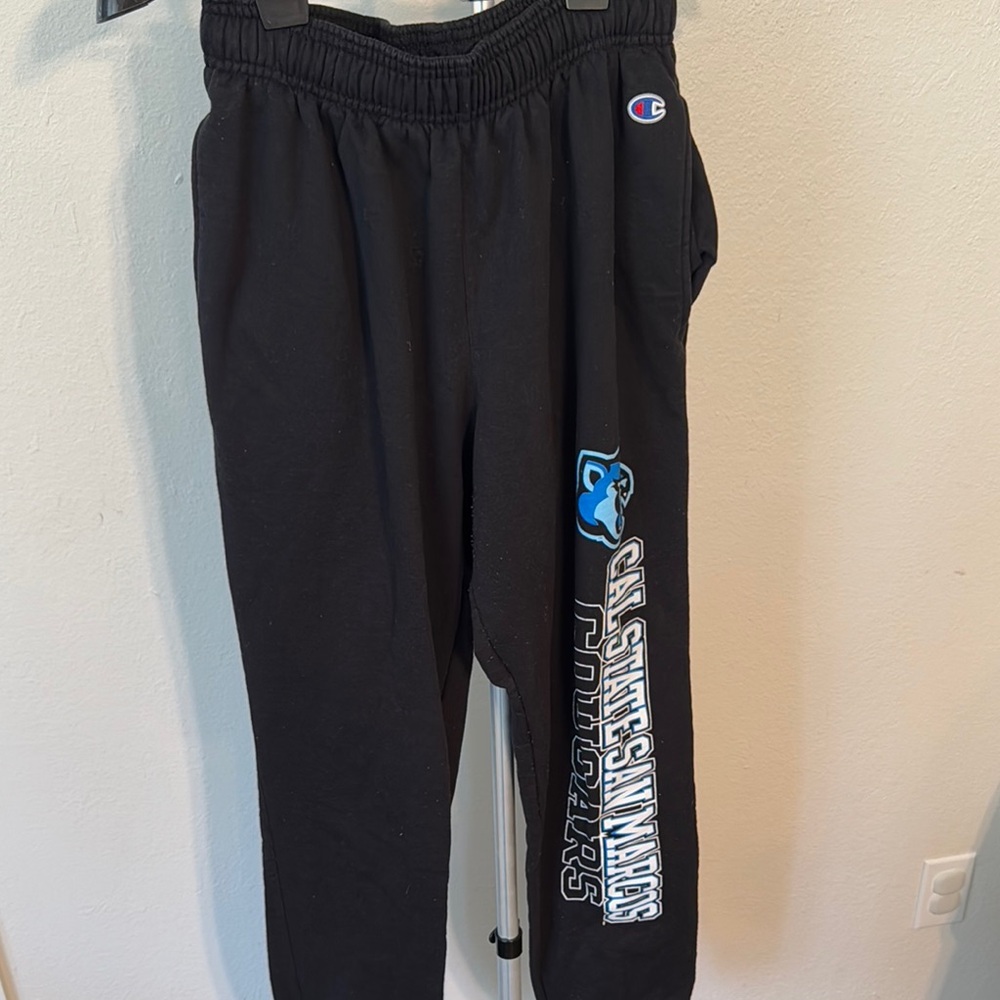 Champion Black Joggers size medium cal state San Marcos